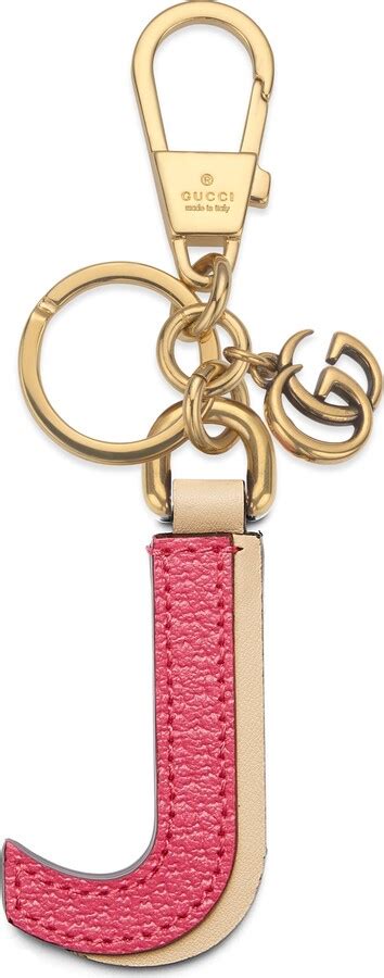 gucci letter keychain|authentic gucci keychains.